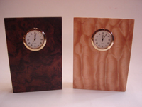 "Slab" Clocks - 4'w x 6"h x1"d - 1 3/8" diameter quartz mechanism.